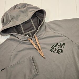 Howler Bros Brothers Loggerhead Hoodie Men's Size S Gray Pullover Lightweight